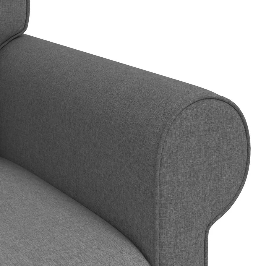 Ensemble de Canapés 2 pcs Gris foncé 155 x 82 x 80 cm tissu - 7