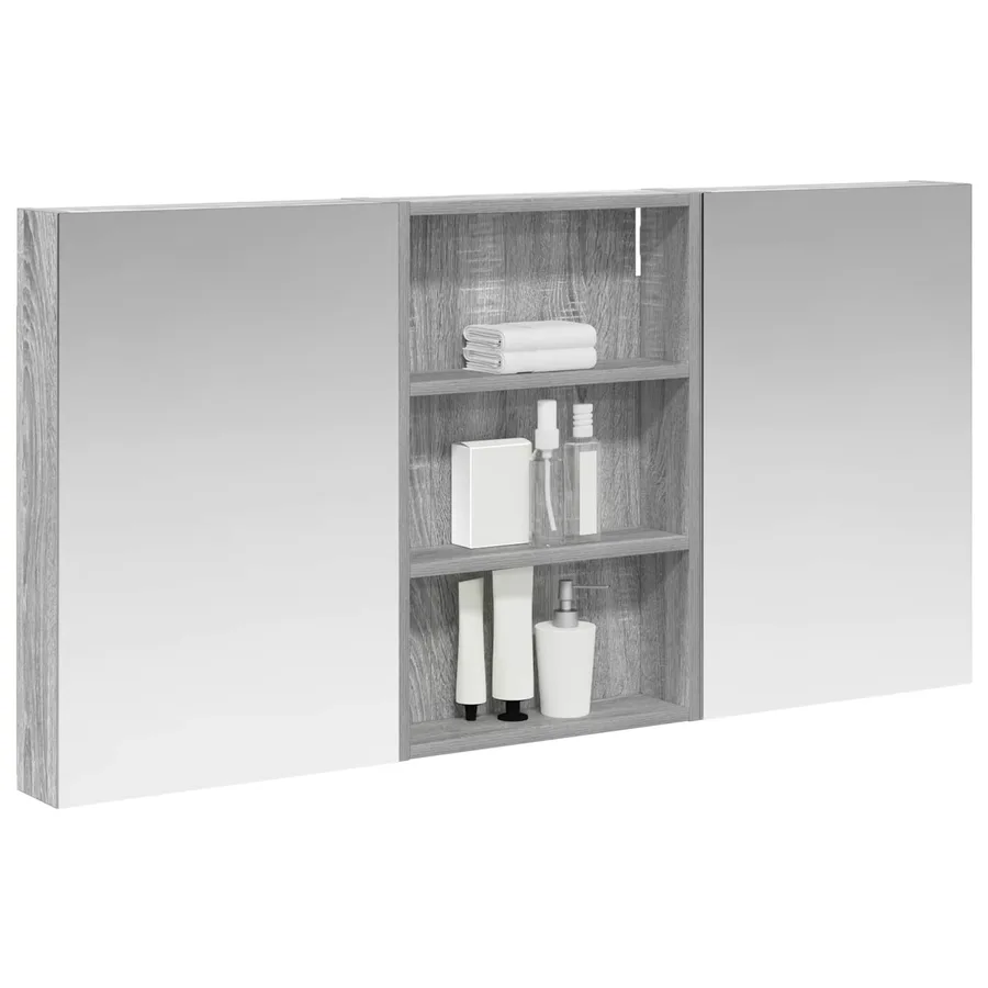 Ensemble de Meubles de Salle de Bain 3 pcs 120 x 10,5 x 60,5 cm - 3