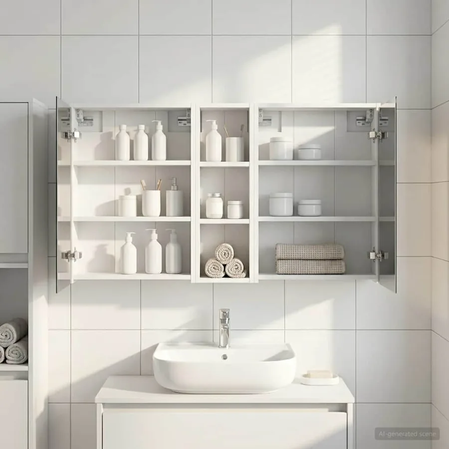 Ensemble de Meubles de Salle de Bain 3 pcs 106 x 16 x 62,5 cm