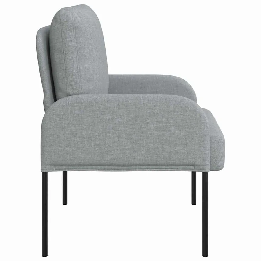 Canapés avec coussin 55cm Gris clair Contreplaqué - 5