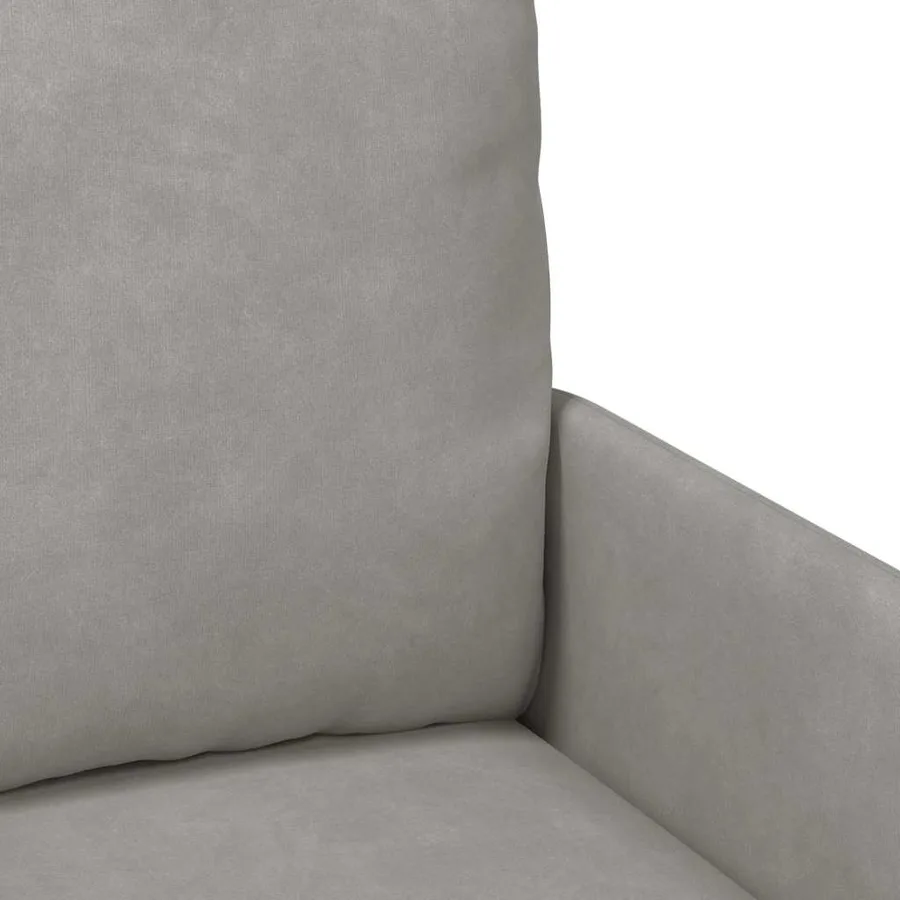 Canapés avec coussin 110cm Gris clair Contreplaqué - 7