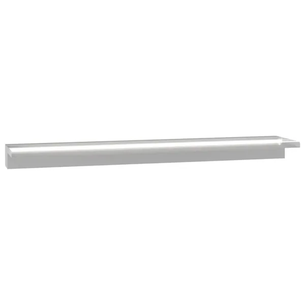 Lame de cascade de piscine avec LED acier inoxydable 110 cm
