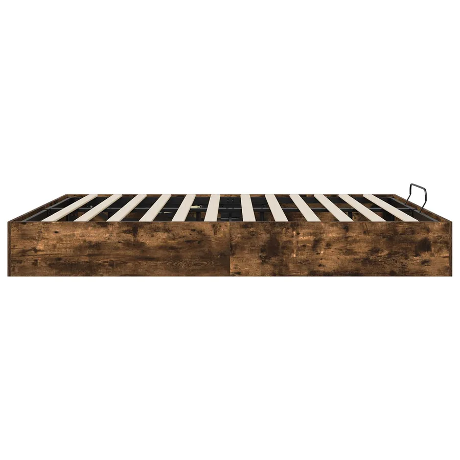 Cadre de lit ottoman avec stockage Chêne Fumé 203 x 160 x 25 cm - 6