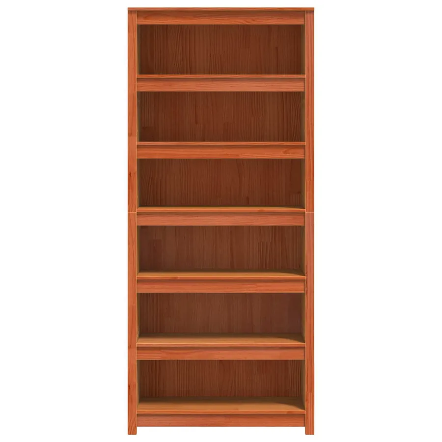 Bibliothèque Cire marron 80 x 35 x 183 cm Bois de pin massif - 4