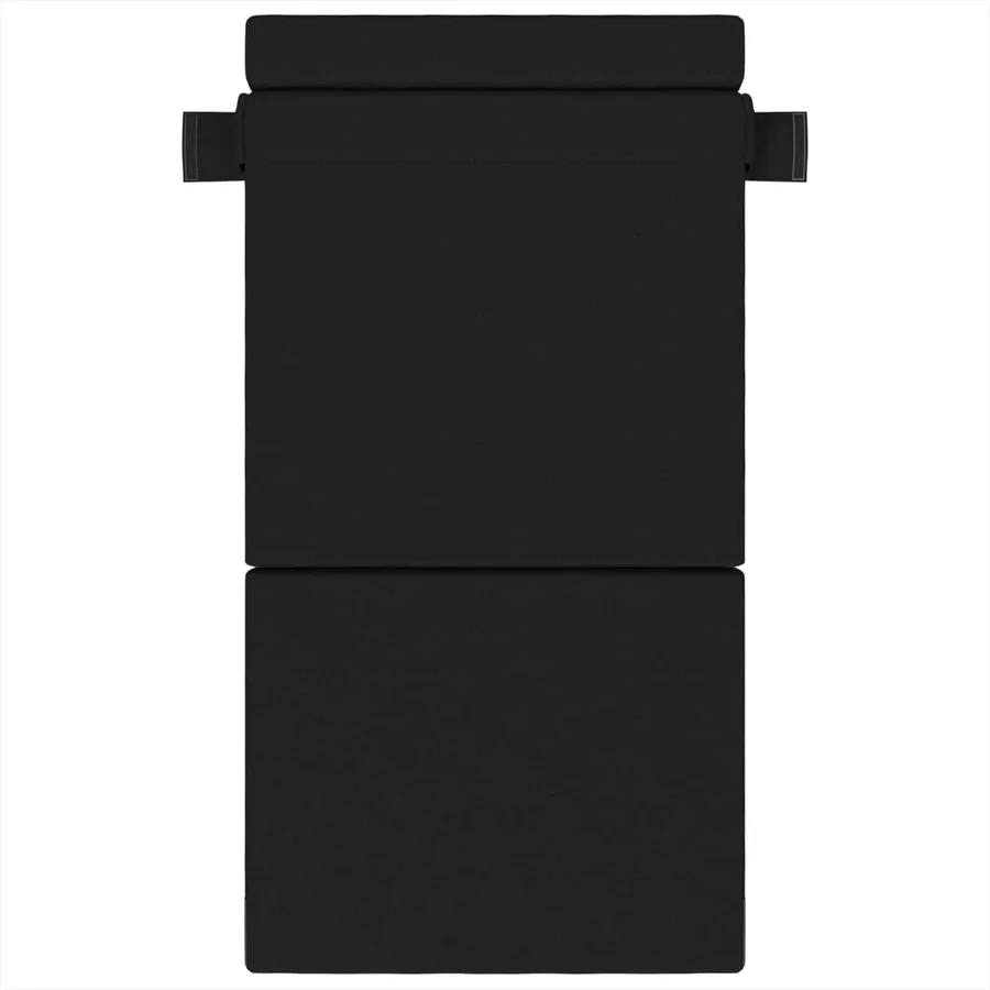 Canapé-lit pliable Noir 100 x 80 x 60 cm Tissu - 3