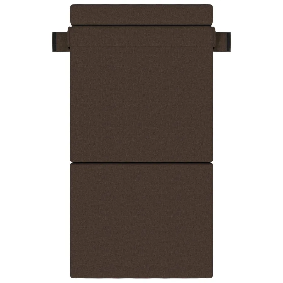 Canapé-lit pliable Taupe 100 x 80 x 60 cm Tissu - 3