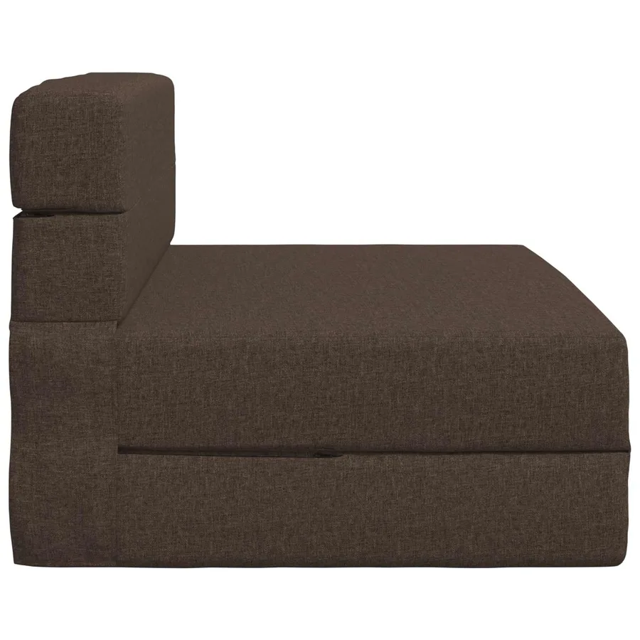Canapé-lit pliable Taupe 100 x 80 x 60 cm Tissu - 4