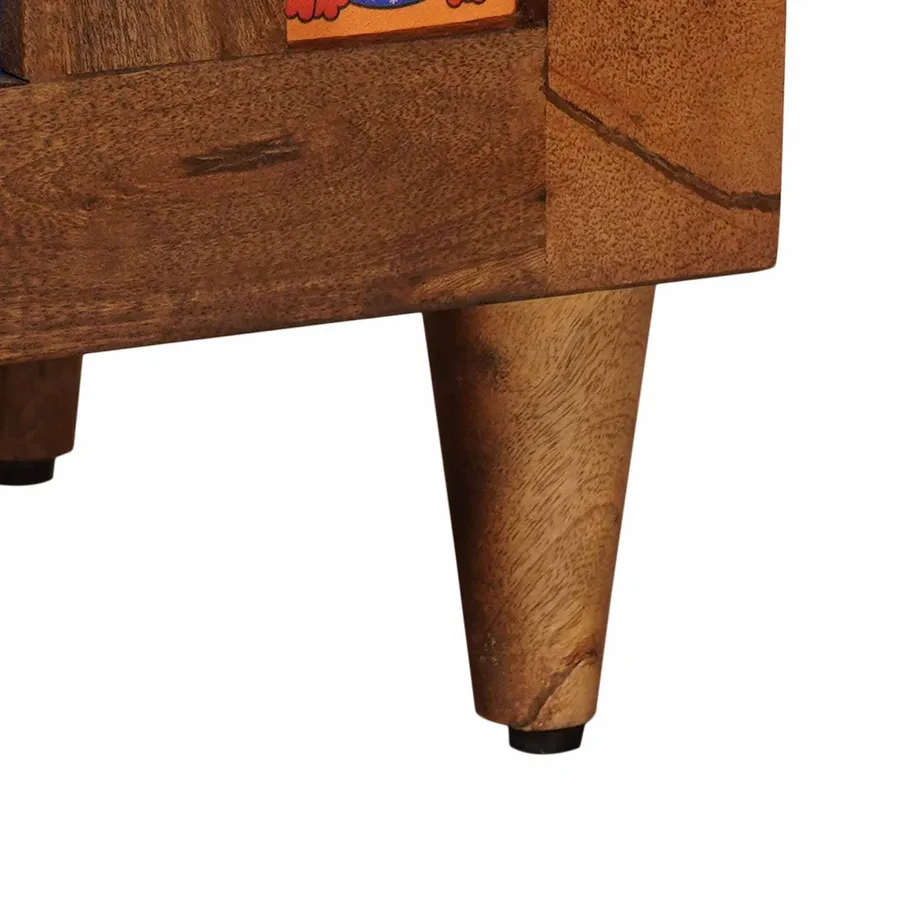 Cabinet de chevet Marron 50 x 33 x 60 cm Bois de mangue massif - 9