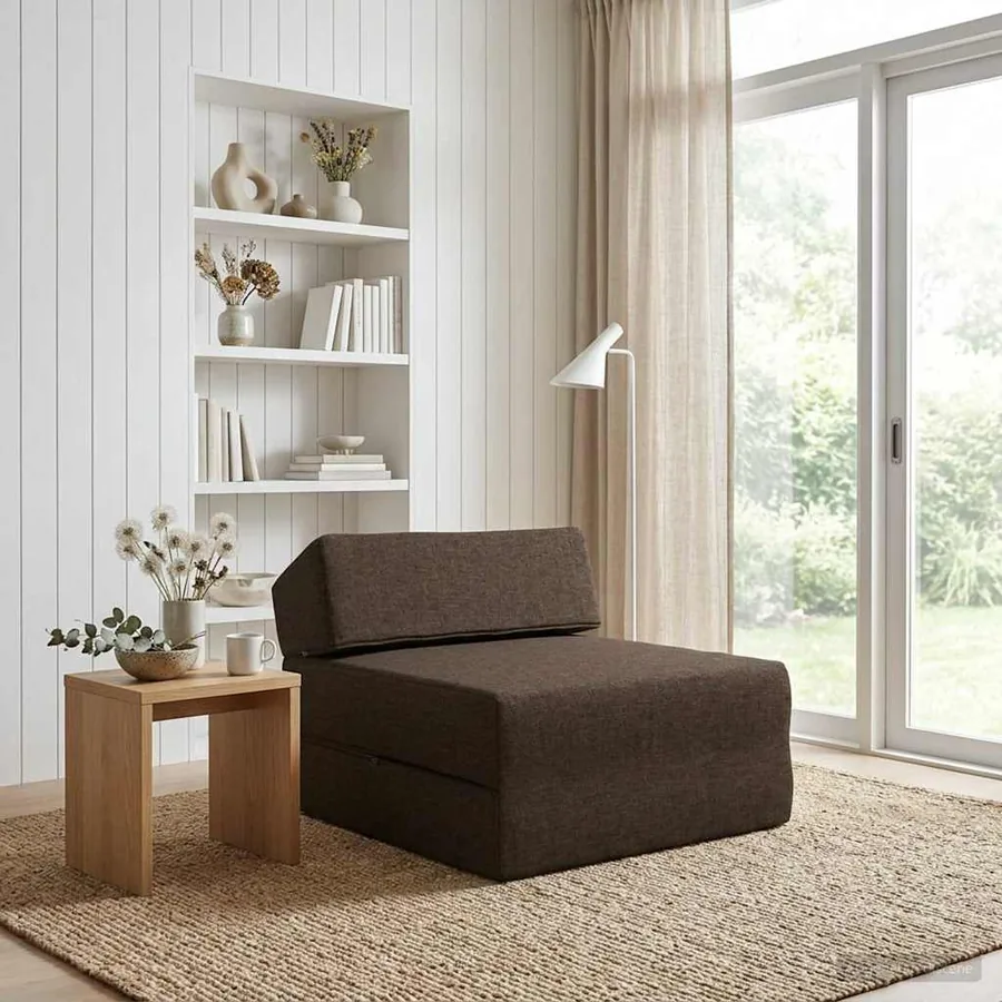 Canapé-lit pliable Taupe 60 x 70 x 41 cm Tissu