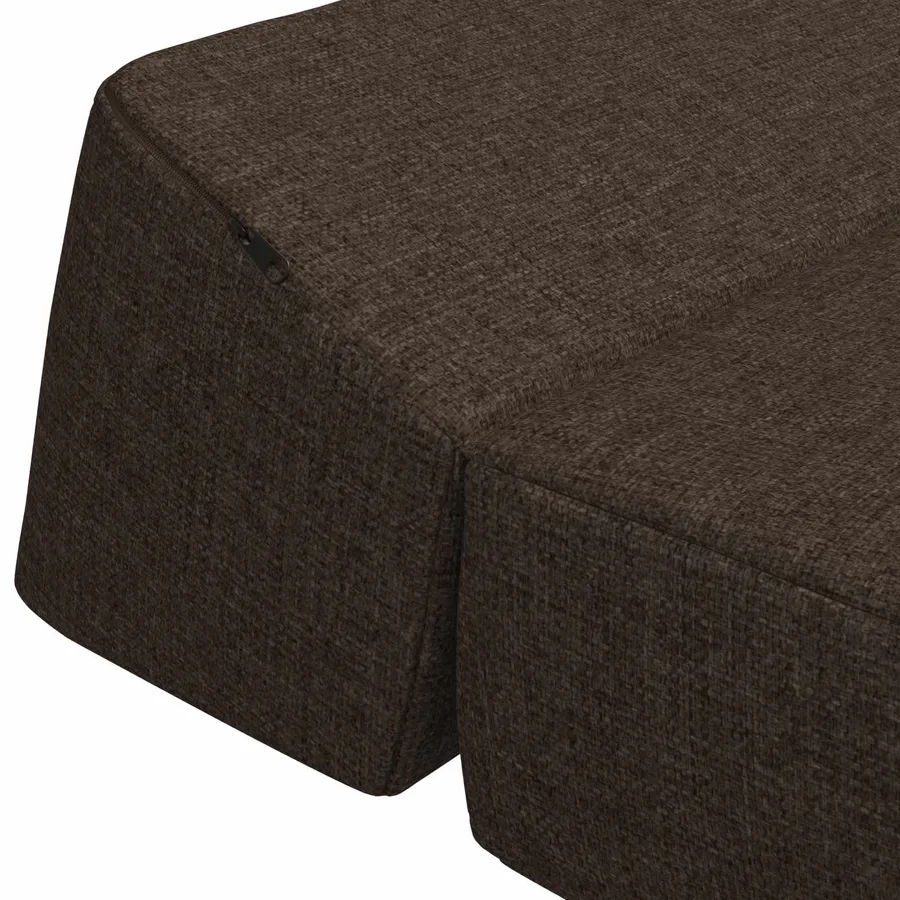 Canapé-lit pliable Taupe 60 x 70 x 41 cm Tissu - 6