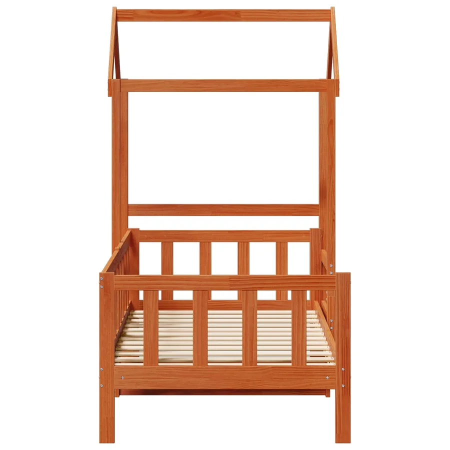 Ensemble Lit de Jour 2 pcs Cire marron Bois de pin massif - 7