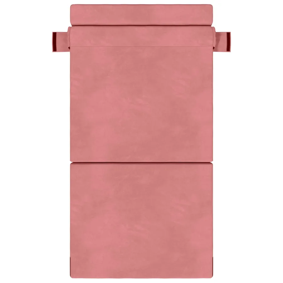 Canapé-lit pliable Rose 100 x 80 x 60 cm Tissu - 3