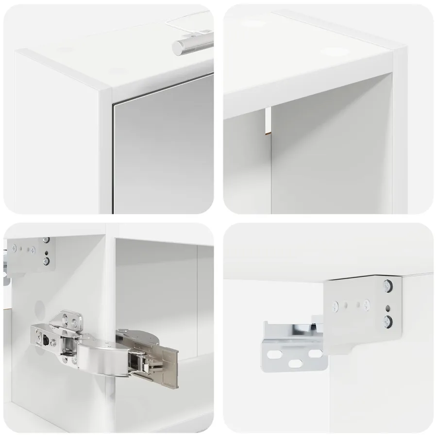 Ensemble de Meubles de Salle de Bain 3 pcs 106 x 16 x 62,5 cm - 8