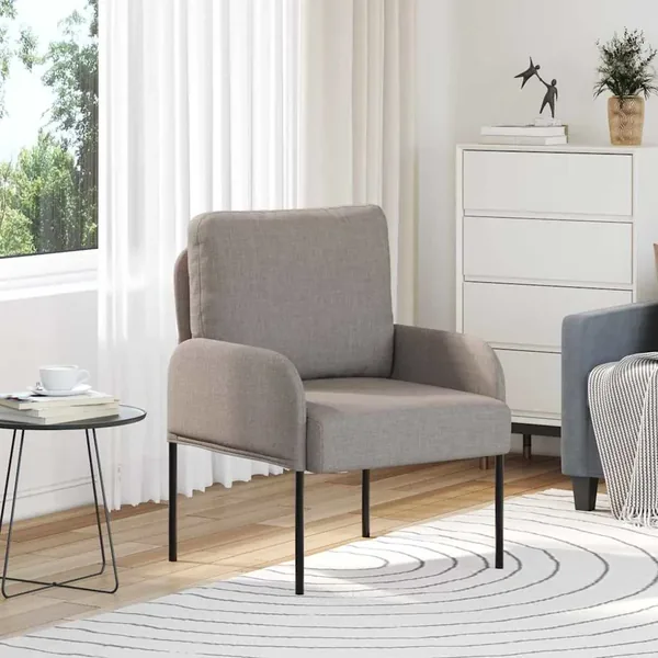 Canapés avec coussin 55cm Taupe Contreplaqué