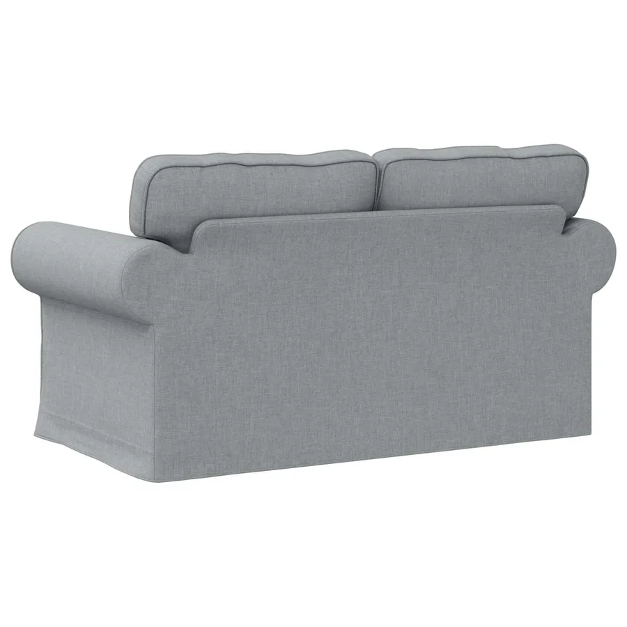 Canapé Gris clair 155 x 82 x 80 cm tissu - 6