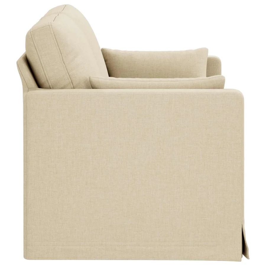 Canapé Crème 139 x 78 x 80 cm tissu - 5