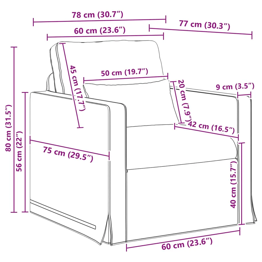 Ensemble de Canapés 2 pcs Crème 139 x 78 x 80 cm tissu - 9