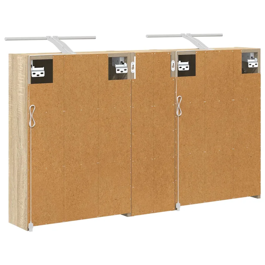 Ensemble de Meubles de Salle de Bain 3 pcs 106 x 16 x 62,5 cm - 9