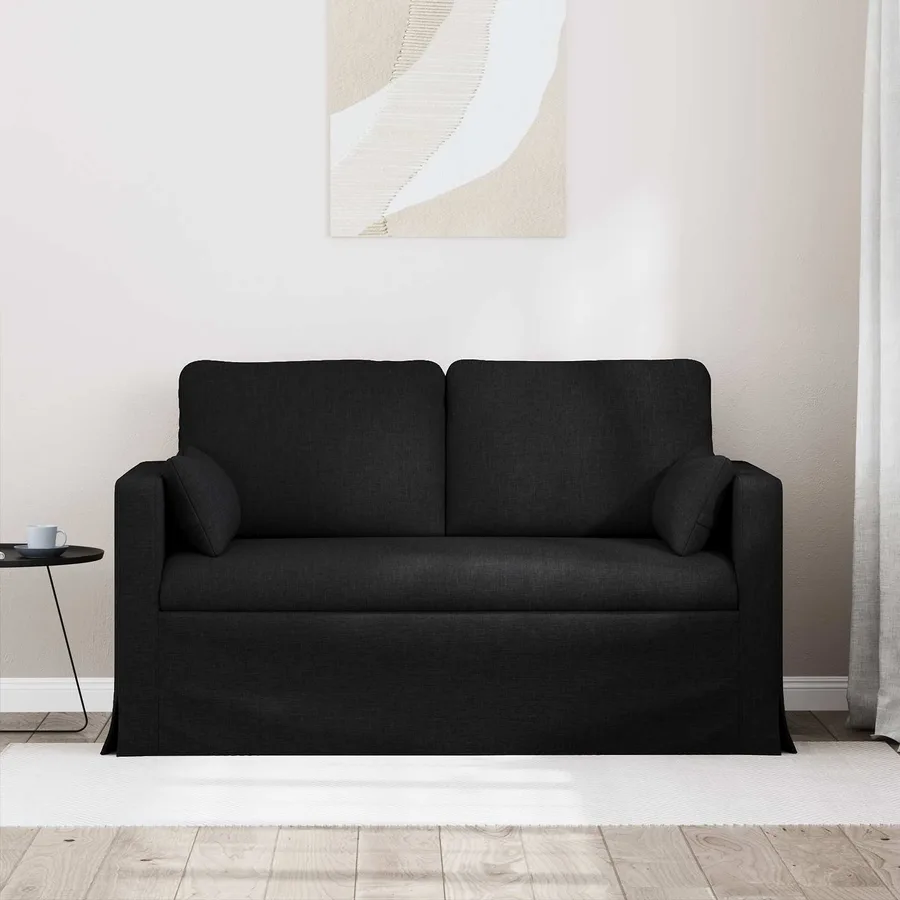 Canapé Noir 139 x 78 x 80 cm tissu - 3