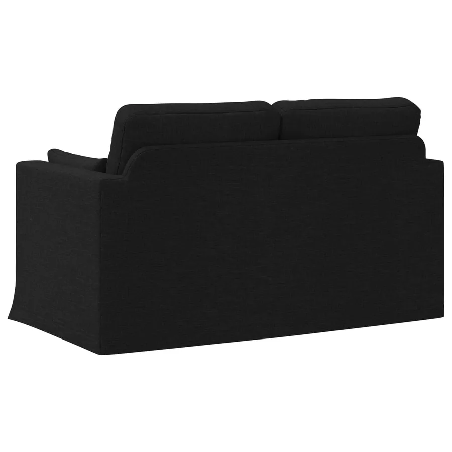Canapé Noir 139 x 78 x 80 cm tissu - 6