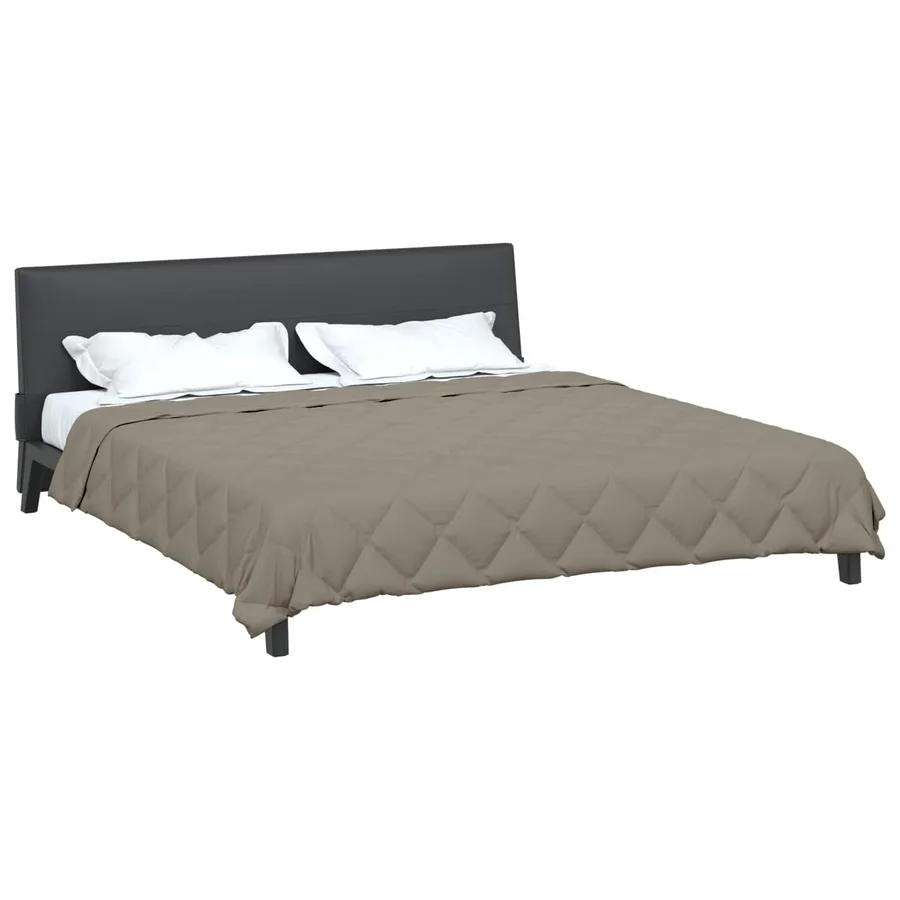 Duvet d'été simple Gris clair 240 x 200 cm Microfibre - 3