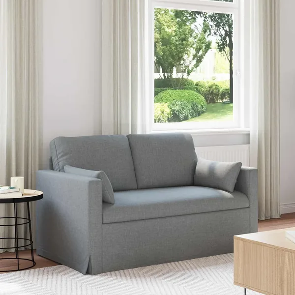 Canapé Gris clair 139 x 78 x 80 cm tissu