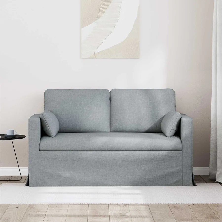 Canapé Gris clair 139 x 78 x 80 cm tissu - 3