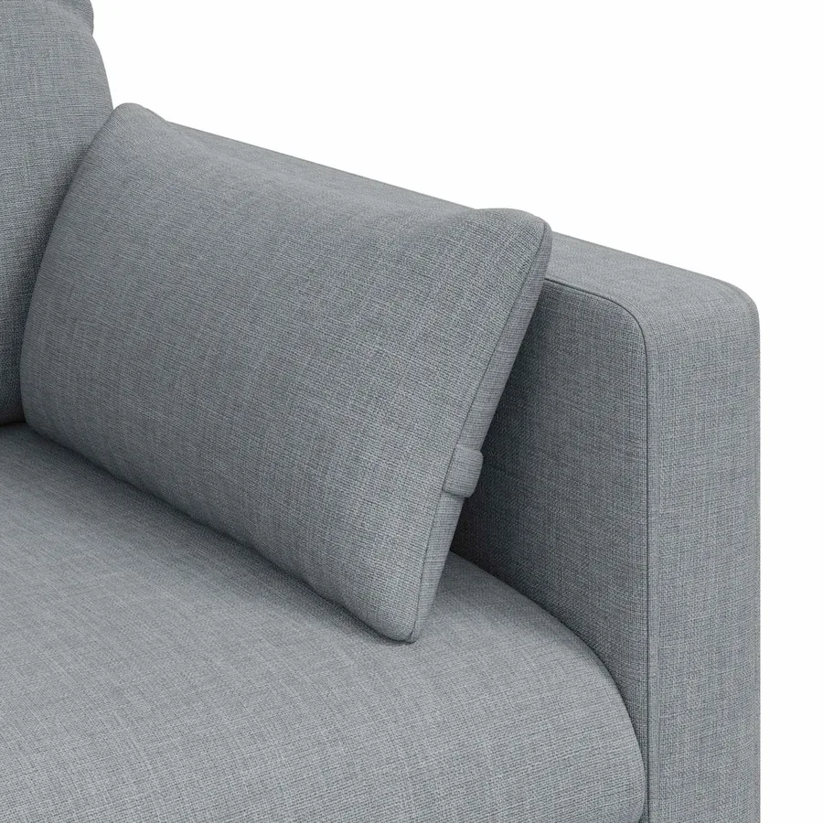 Canapé Gris clair 139 x 78 x 80 cm tissu - 7