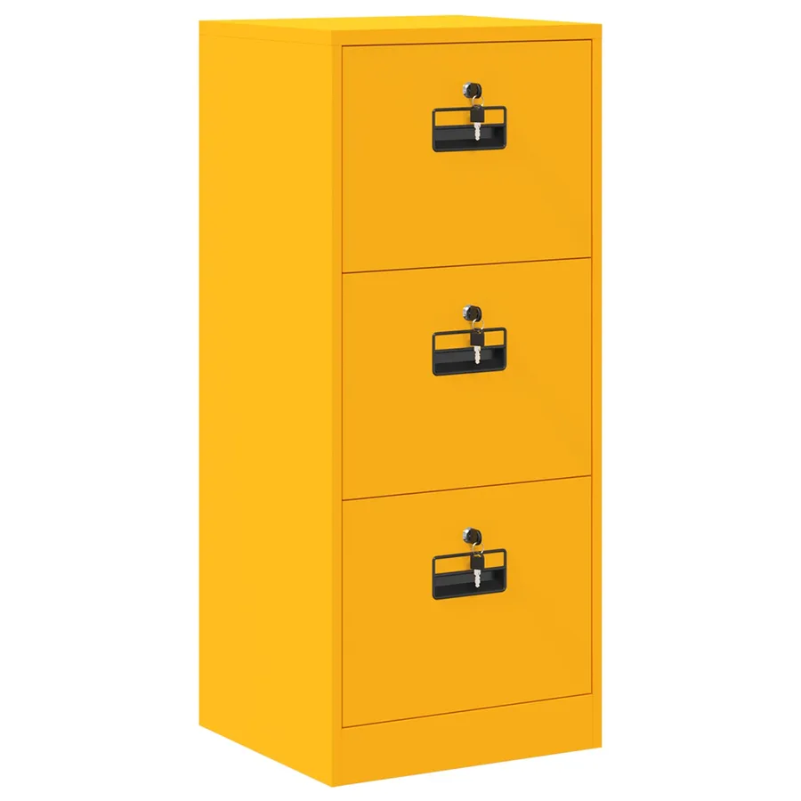 Cabinet de Dossier Jaune moutarde 45,5 x 42 x 106,5 cm - 2