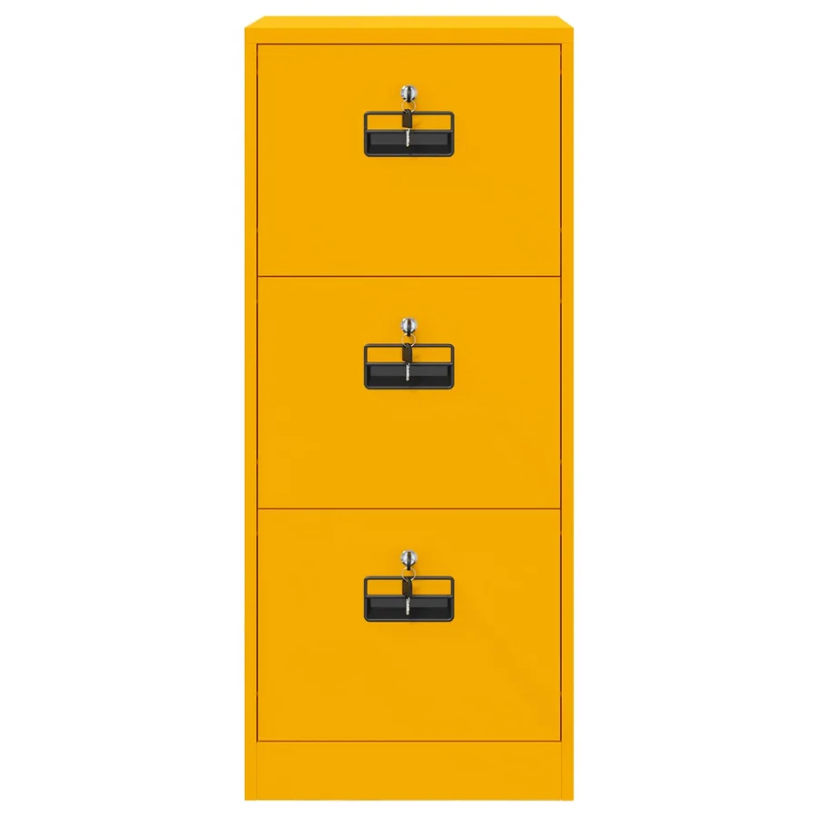 Cabinet de Dossier Jaune moutarde 45,5 x 42 x 106,5 cm - 7