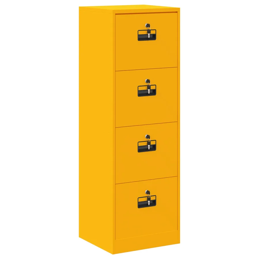 Cabinet de Dossier Jaune moutarde 45,5 x 42 x 139 cm - 2