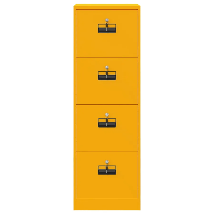 Cabinet de Dossier Jaune moutarde 45,5 x 42 x 139 cm - 7