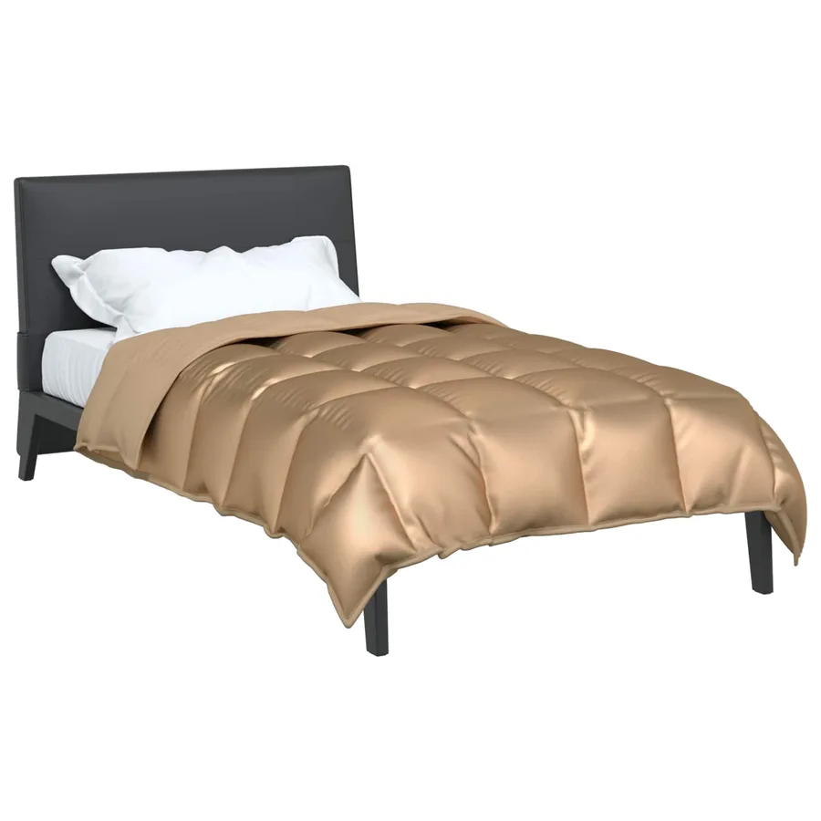 Duvet d'hiver Doré 155 x 220 cm Satin et Microfibre - 3