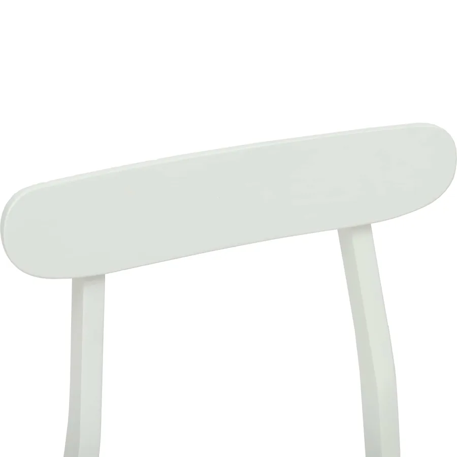 Chaise de salle à manger 2 pcs Blanc 43 x 44,5 x 77 cm - 9