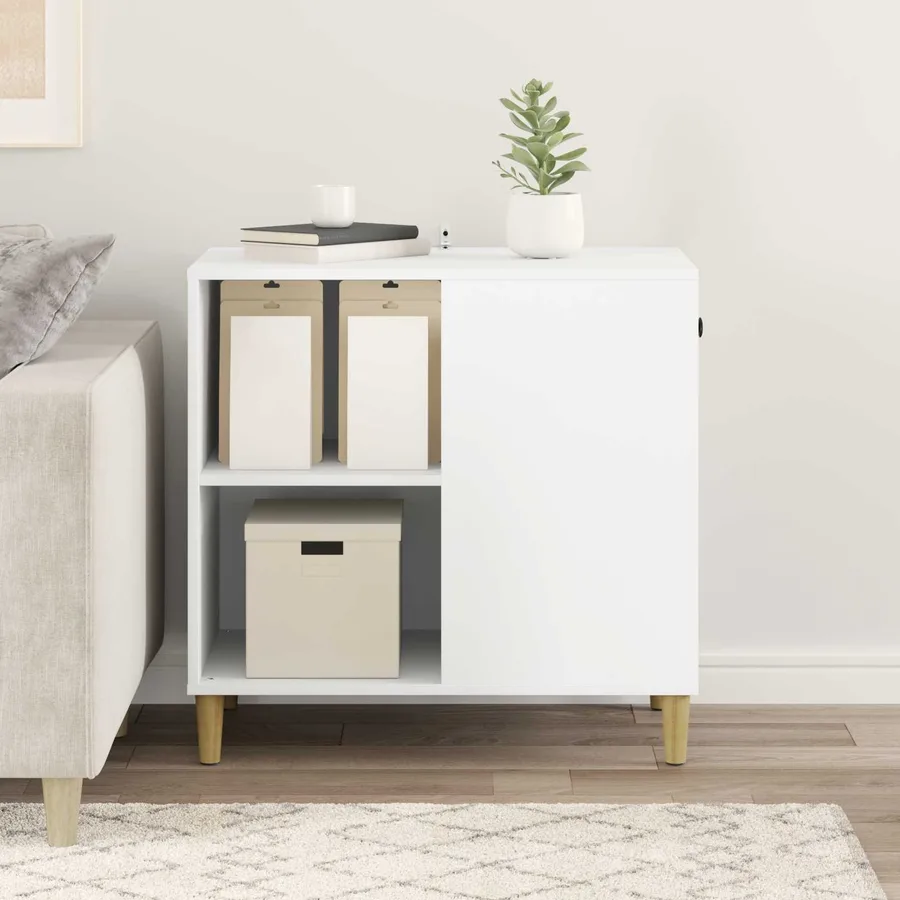 Maison pour chat Blanc 72 x 42.5 x 70 cm Bois d'ingénierie - 4