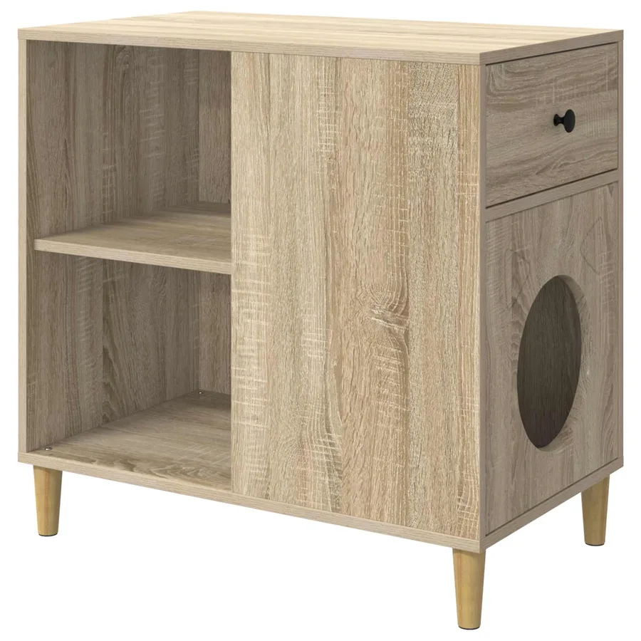 Maison pour chat Sonoma 72 x 42.5 x 70 cm Bois d'ingénierie - 2