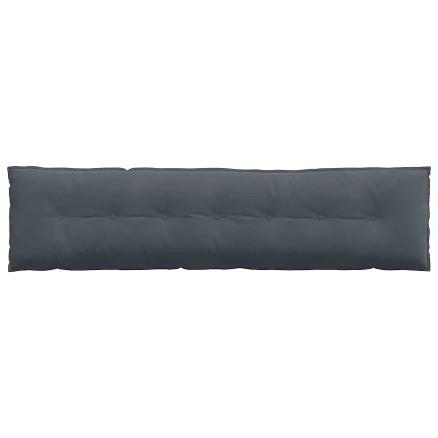 Coussin de Dos Gris foncé 200 x 50 cm Tissu en velours côtelé - 6