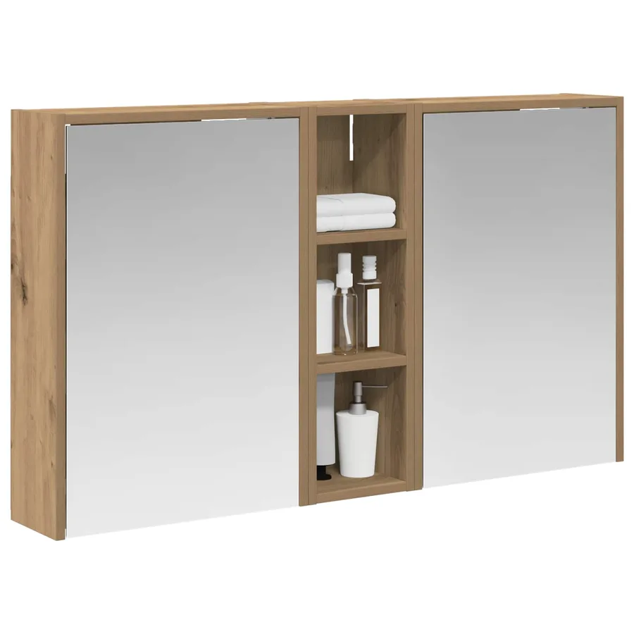 Ensemble de Meubles de Salle de Bain 3 pc 106 x 16 x 62,5 cm - 3