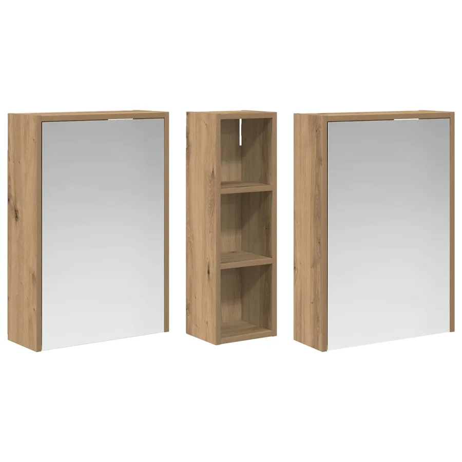 Ensemble de Meubles de Salle de Bain 3 pc 106 x 16 x 62,5 cm - 5