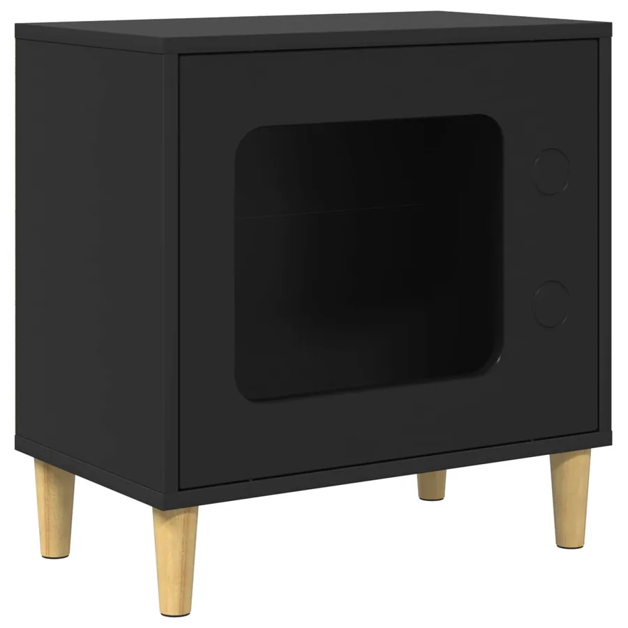 Maison pour chat Noir 51 x 30 x 52 cm Bois d'ingénierie - 2