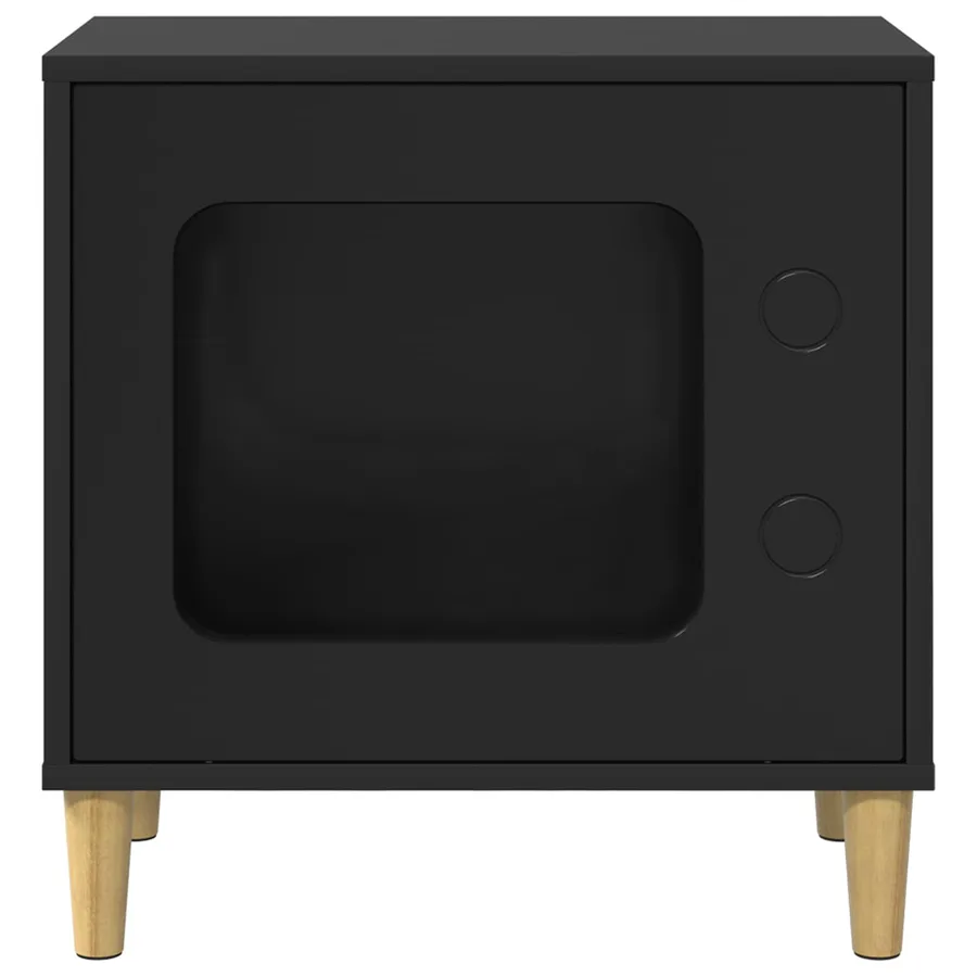 Maison pour chat Noir 51 x 30 x 52 cm Bois d'ingénierie - 5