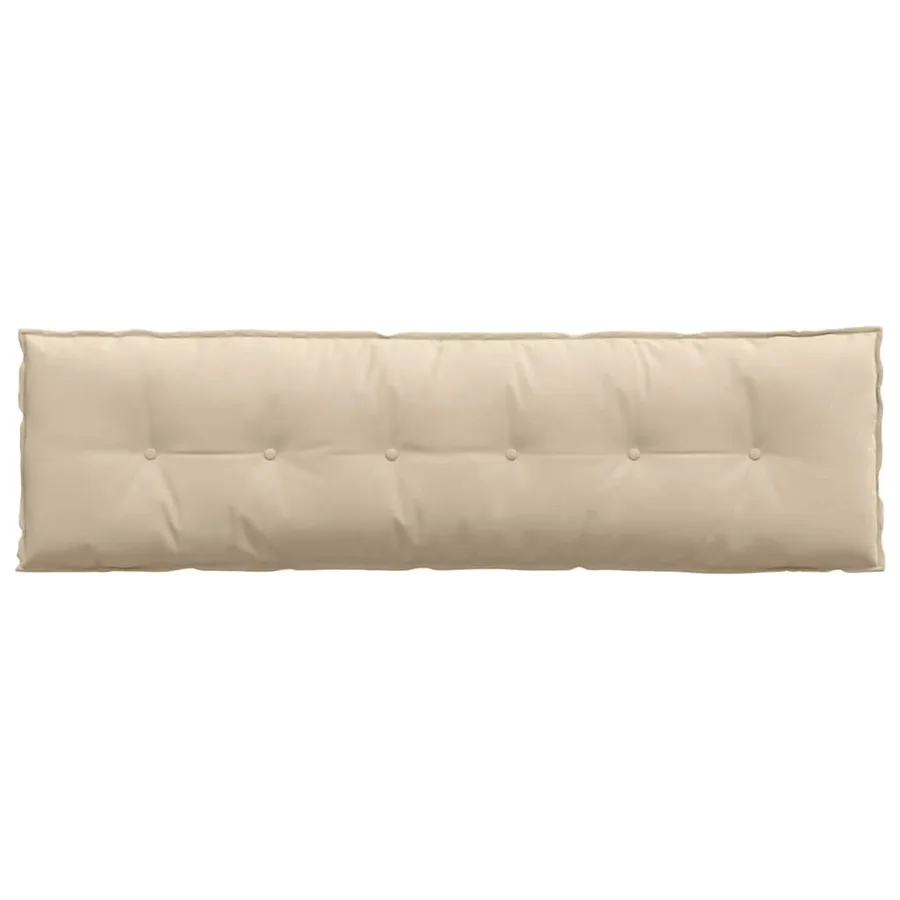 Coussin de Dos Crème 180 x 50 cm Tissu en microfibre - 6