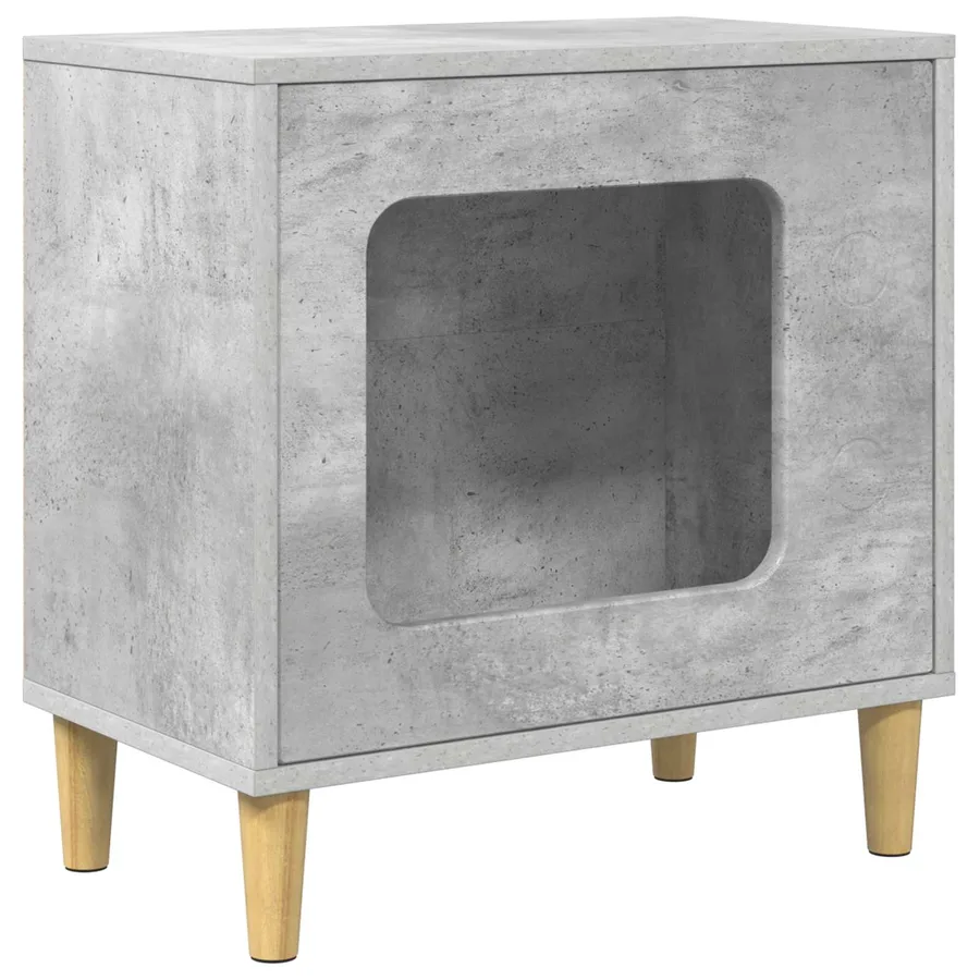 Maison pour chat Béton 51 x 30 x 52 cm Bois d'ingénierie - 2