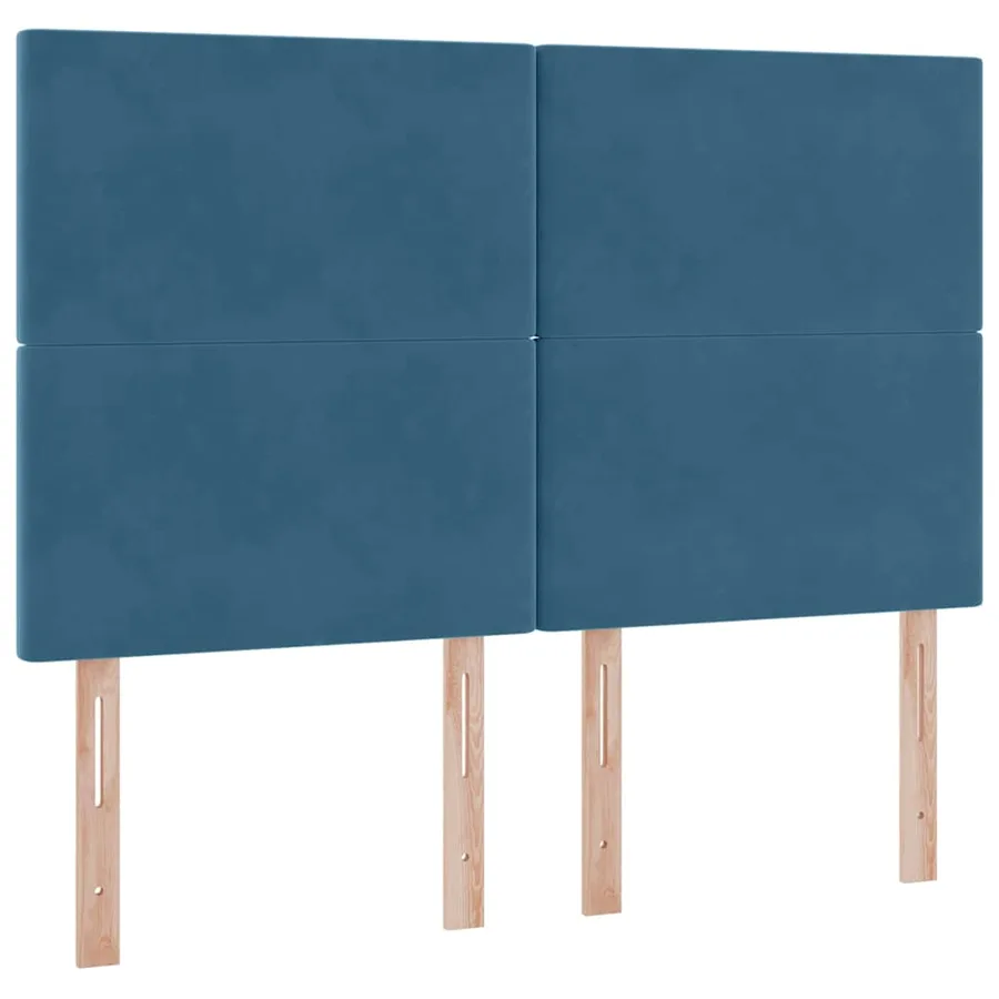 Lit de rangement LED avec matelas Bleu foncé 140 x 190 cm - 10