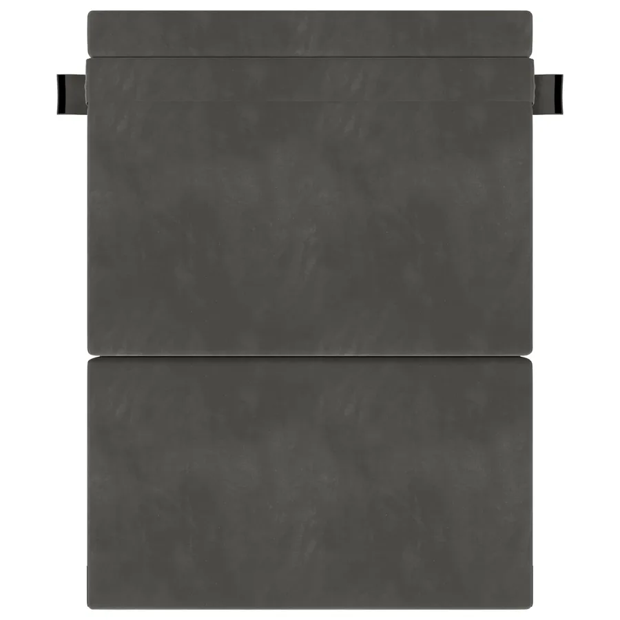 Canapé-lit pliable Gris foncé 152 x 86,5 x 60 cm Tissu - 3