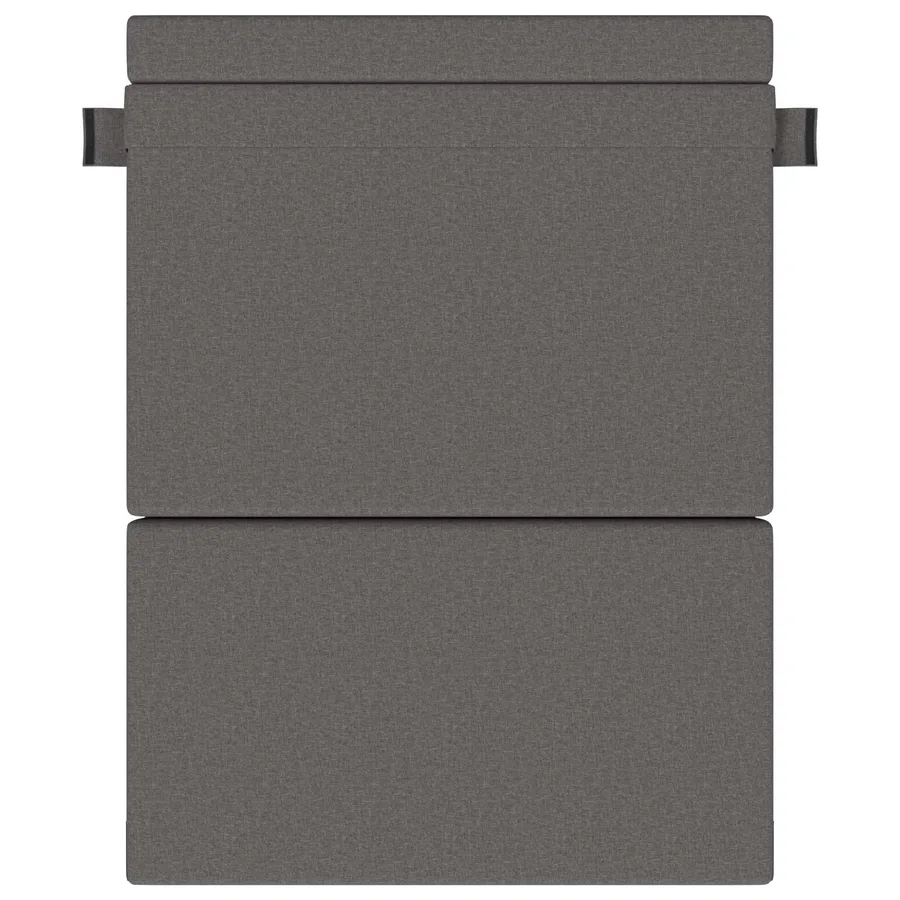 Canapé-lit pliable Gris clair 152 x 86,5 x 60 cm Tissu - 3