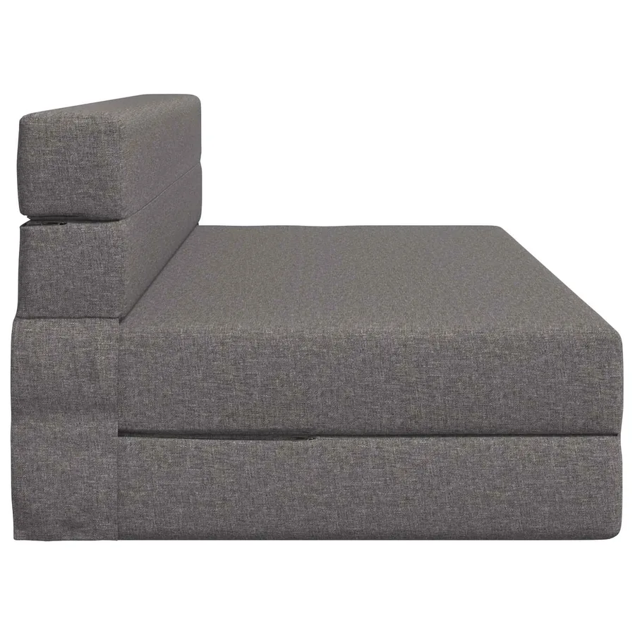 Canapé-lit pliable Gris clair 152 x 86,5 x 60 cm Tissu - 4
