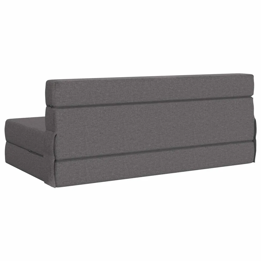 Canapé-lit pliable Gris clair 152 x 86,5 x 60 cm Tissu - 5