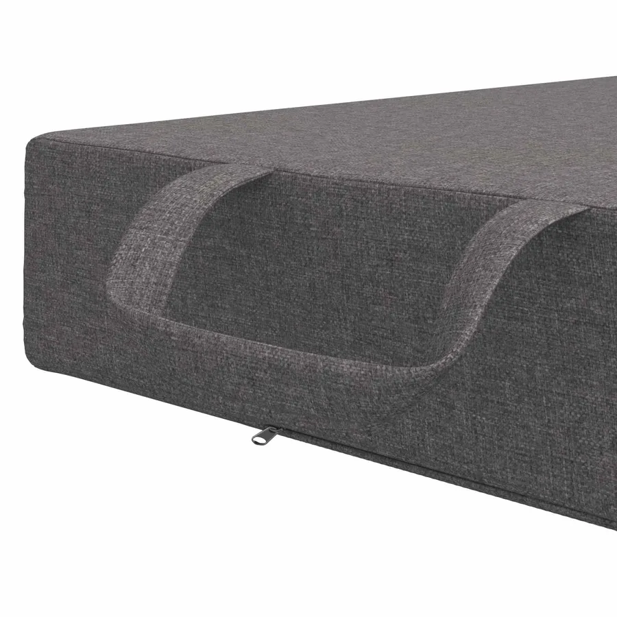 Canapé-lit pliable 90 x 67 x 45 cm Gris clair - 7