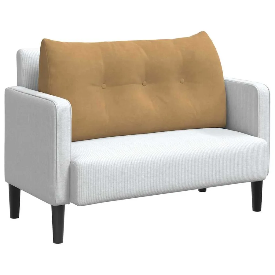 Coussin de Dos Marron 100 x 24 x 50 cm Velours - 3